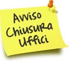 CHIUSURA UFFICI ANAGRAFE E RAGIONERIA/TRIBUTI 20 magggio