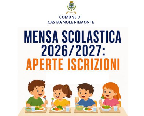 Avviso - Iscrizioni mensa 2026/2027