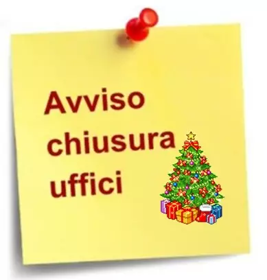 CHIUSURA UFFICI COMUNALI E BIBLIOTECA IN OCCASIONE DELLE FESTIVITA' NATALIZIE - decreto sindacale n. 9 del 4/12/2025